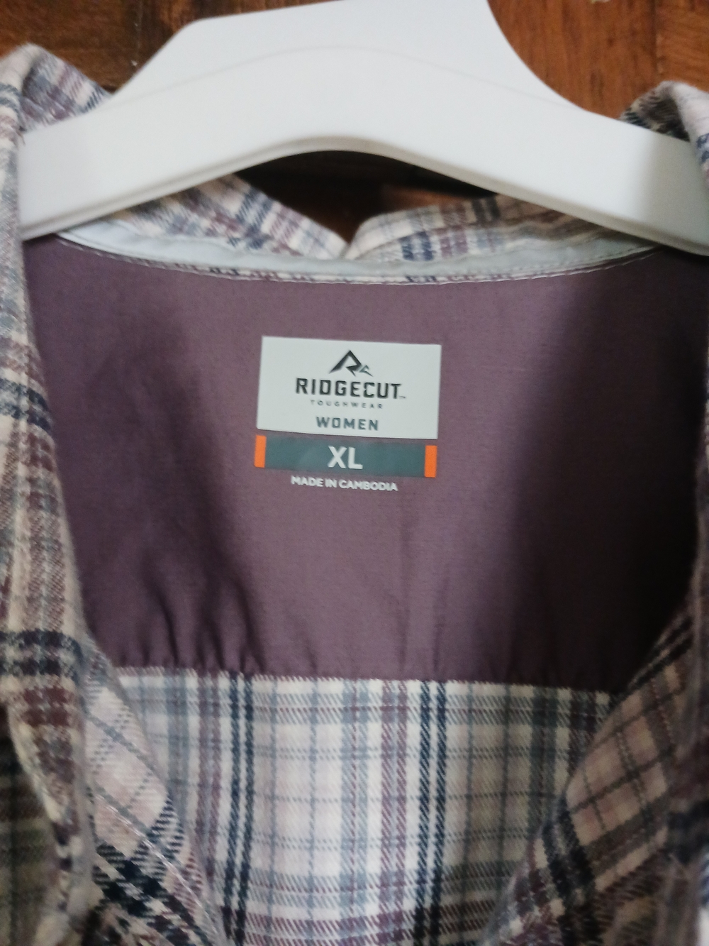 Blue and White Plaid Button-Down Shirt - Picture 3 of 6